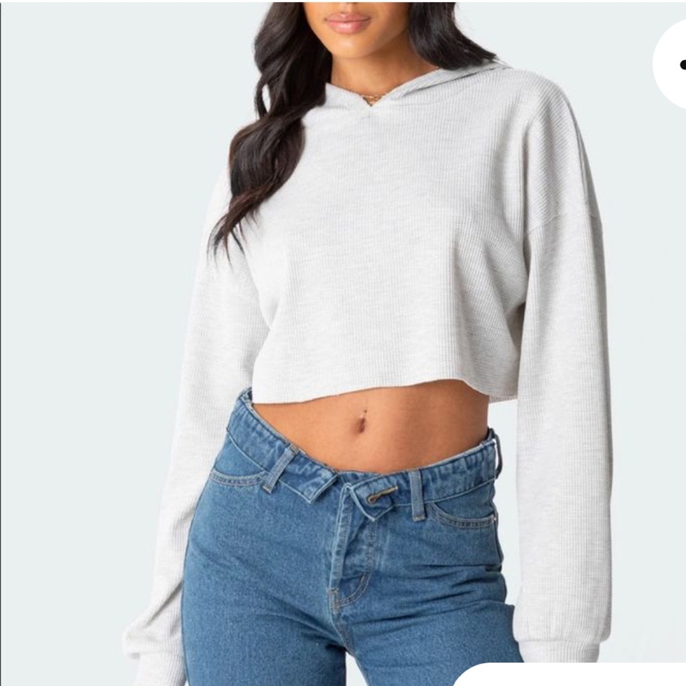Edikted Cropped Hoodie Size XS/S **